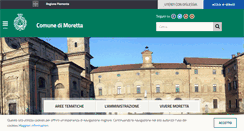 Desktop Screenshot of comune.moretta.cn.it