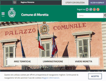 Tablet Screenshot of comune.moretta.cn.it